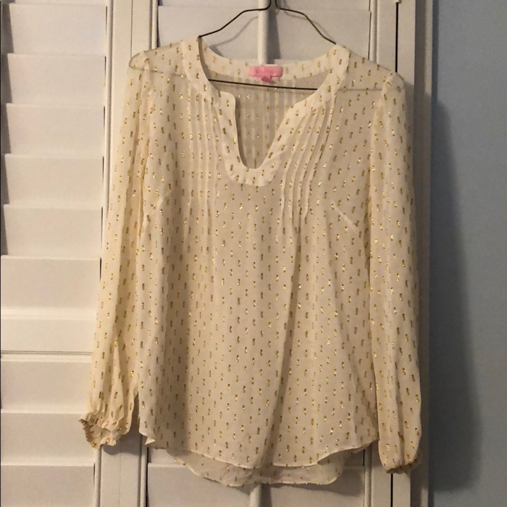Lilly Pulitzer Colby Pintuck Top